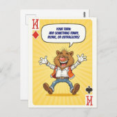 Funny Custom Postcard - Say Something Wild Postkarte (Vorne/Hinten)