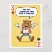 Funny Custom Postcard - Say Something Wild Postkarte (Vorderseite)