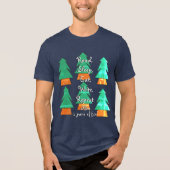 Funny Custom Pun Writer Life Mens Ugly Sweater Tri-Blend Shirt (Vorderseite)