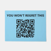 Funny Custom QR Code Fußmatte (Vorderseite)