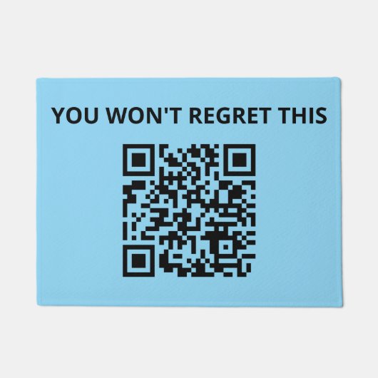Funny Custom QR Code Fußmatte (Vorderseite)