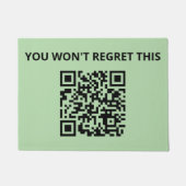 Funny Custom QR Code Fußmatte (Vorderseite)