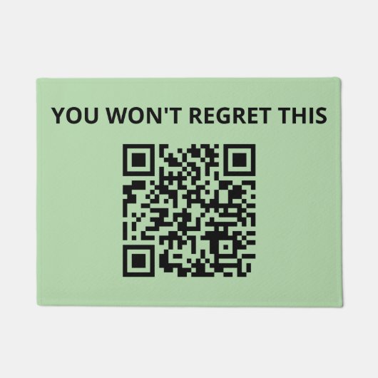 Funny Custom QR Code Fußmatte (Vorderseite)