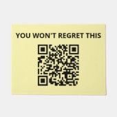 Funny Custom QR Code Fußmatte (Vorderseite)