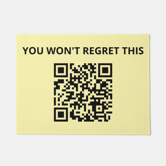 Funny Custom QR Code Fußmatte (Vorderseite)