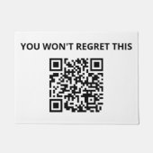 Funny Custom QR Code Fußmatte (Vorderseite)