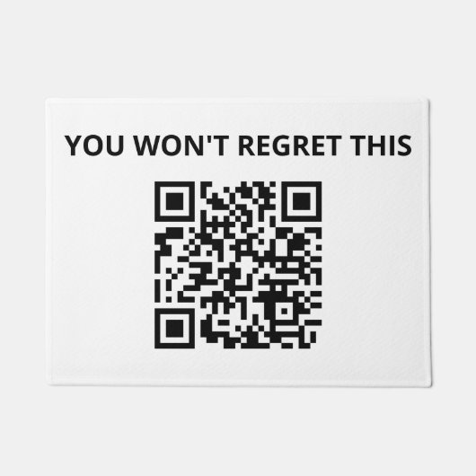Funny Custom QR Code Fußmatte (Vorderseite)