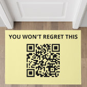 Funny Custom QR Code Fußmatte