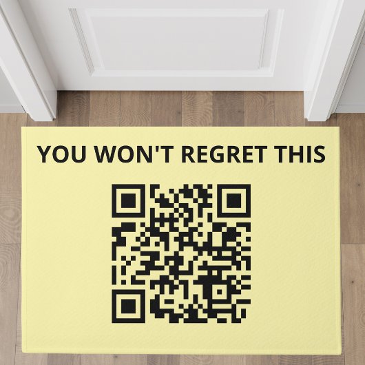 Funny Custom QR Code Fußmatte