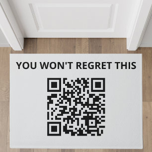 Funny Custom QR Code Fußmatte
