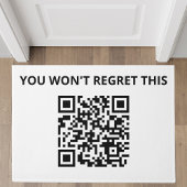 Funny Custom QR Code Fußmatte