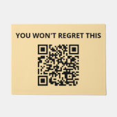 Funny Custom QR Code Fußmatte (Vorderseite)