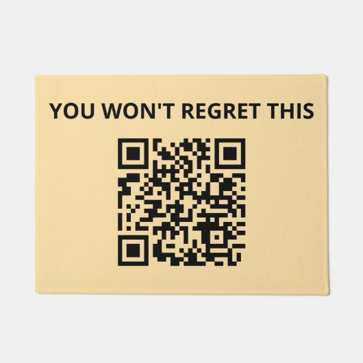 Funny Custom QR Code Fußmatte (Vorderseite)