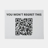 Funny Custom QR Code Fußmatte (Vorderseite)