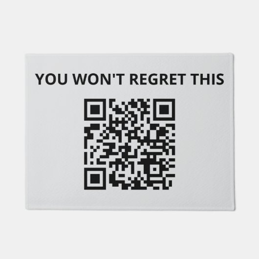 Funny Custom QR Code Fußmatte (Vorderseite)