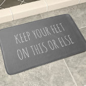 Funny Custom Quote Chalkboard Grau Bath Mat Badematte