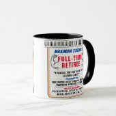 Funny Custom Retirement Geschenk Tasse (VorderseiteRechts)
