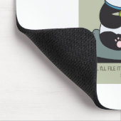 Funny Custom Sarcastic Panda Opinion Coworker Gift Mousepad (Ecke)