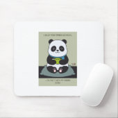 Funny Custom Sarcastic Panda Opinion Coworker Gift Mousepad (Mit Mouse)