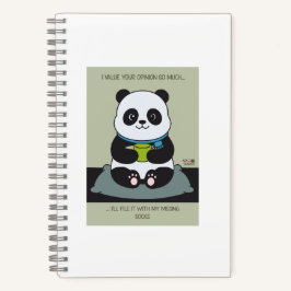 Funny Custom Sarcastic Panda Opinion Coworker Gift Notizblock