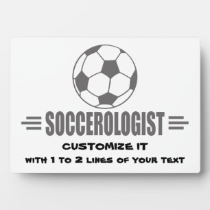 Funny Custom Soccer Fotoplatte