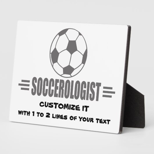 Funny Custom Soccer Fotoplatte (Seite)