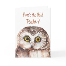 Funny Custom Teacher?Birthday, Wise Owl Humor