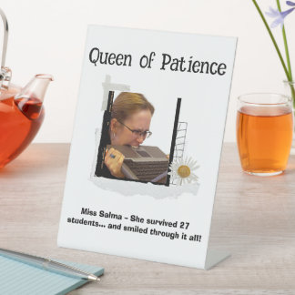 Funny Custom Teacher Wertungszeichen Sockelschild