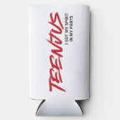 Funny Custom Text Baby Billy's Zitat Teenjus Red Selters Dosenkühler (Vorderseite)