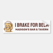 Funny Custom Text Beer Autoaufkleber (Vorne)