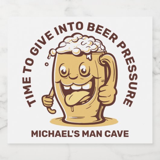 Funny Custom Text Beer Bierflaschenetikett (Einzelnes Label)