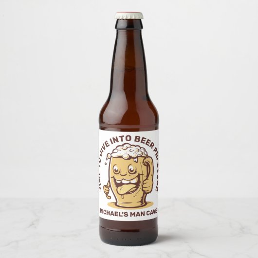 Funny Custom Text Beer Bierflaschenetikett (Vorderseite)