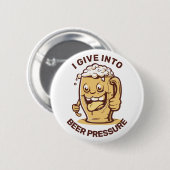 Funny Custom Text Beer Button (Vorne & Hinten)