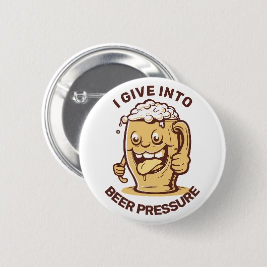 Funny Custom Text Beer Button (Vorne & Hinten)