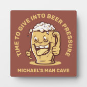 Funny Custom Text Beer Fotoplatte (Vorderseite)