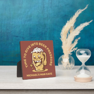 Funny Custom Text Beer Fotoplatte