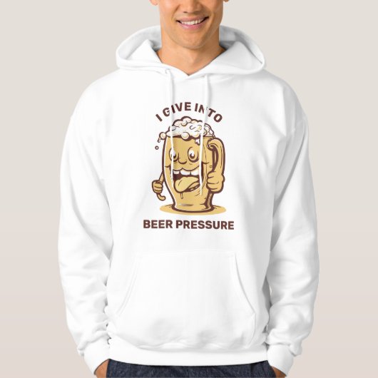 Funny Custom Text Beer Hoodie (Vorderseite)