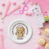 Funny Custom Text Beer Pappteller (Party)