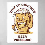 Funny Custom Text Beer Poster (Vorne)