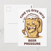 Funny Custom Text Beer Postkarte (Vorne/Hinten)
