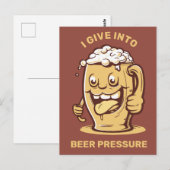 Funny Custom Text Beer Postkarte (Vorne/Hinten)