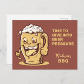 Funny Custom Text Beer Postkarte (Vorne/Hinten)