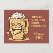 Funny Custom Text Beer Postkarte (Vorderseite)
