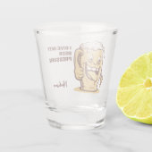 Funny Custom Text Beer Schnapsglas (Rückseite)