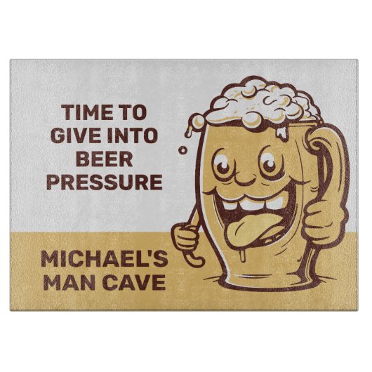 Funny Custom Text Beer Schneidebrett (Vorderseite)