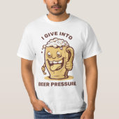 Funny Custom Text Beer T-Shirt (Vorderseite)