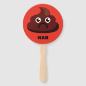 Funny custom text KACKE Handfans Fächer (Rückseite)