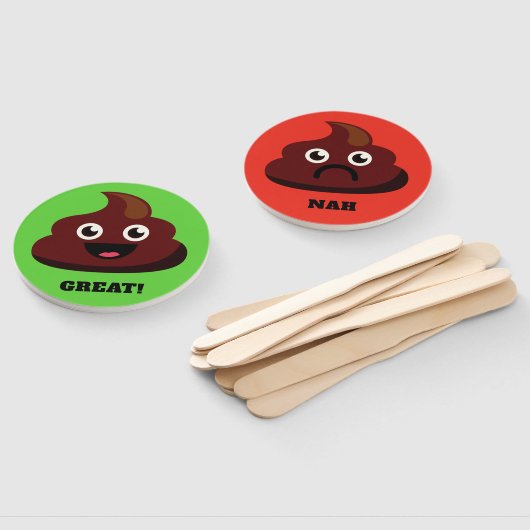 Funny custom text KACKE Handfans Fächer (Non-assembled)