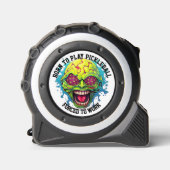 Funny custom text pickleball maßband (Vorderseite)