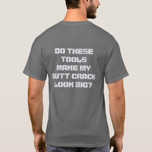 Funny custom text PLUMBER Shirts (Rückseite)